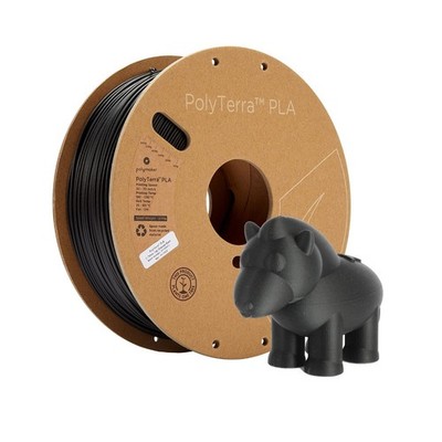Polymaker Matte PLA Filament Charcoal Black 1.75mm 1kg 3D Printing Filament,