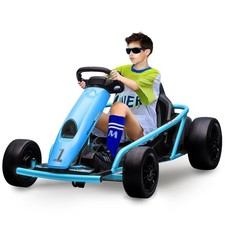 24V Electric Go Kart for Kids 8-14 Years, 300w 2 Motors,Ride on Car Toy for Teen