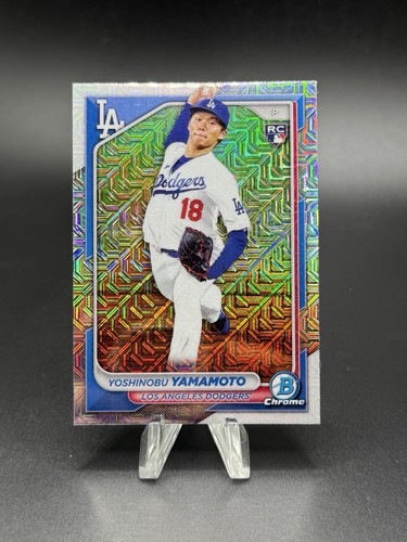 2024 Bowman Chrome YOSHINOBU YAMAMOTO #36 RC Mega Box Silver Mojo Refractor