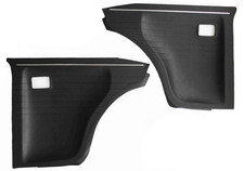 BMW E10 (02er) - Seitenteile hinten m. Zierleiste, Paar, schwarz, NEU