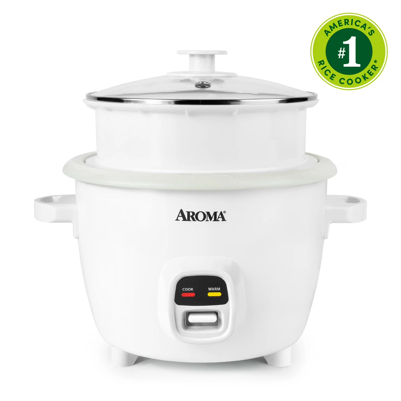 Aroma 20 Cup Rice Cooker Food Steamer Nonstick Ceramic Steam Tray White
Opens in a new window or tab