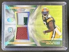 2014 Topps Prime Davante Adams Dual Relics RC Patch Silver Rainbow #/10 Packers