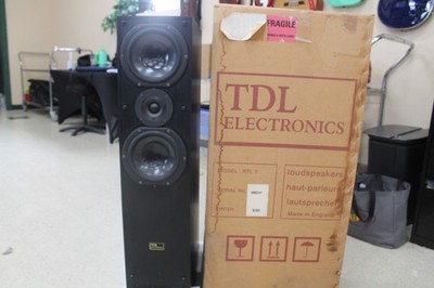 PAIR (2) TDL ELECTRONICS  RTL 3 RTL3 VINTAGE TESTED & WORKING SPEAKERS BUY NOW!