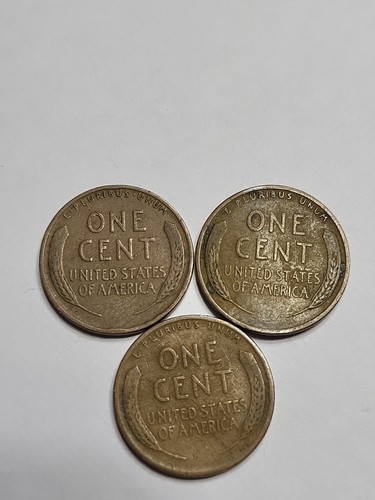 1927, 1927, and 1927 Lincoln Wheat Cent Pennies - Bild 3 von 3
