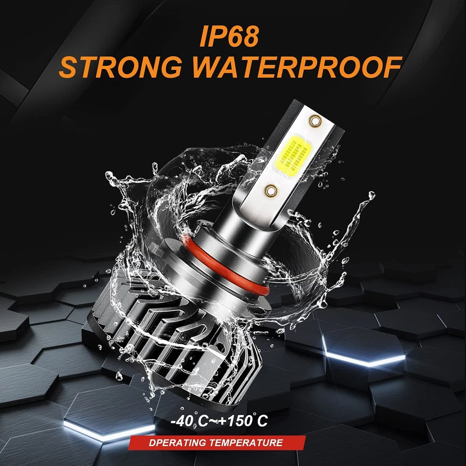 6 Bulbs 9005 H11 For Peterbilt 579 587 Trucks LED Headlight Kit Hi/Lo Beam white - Image 4 of 4