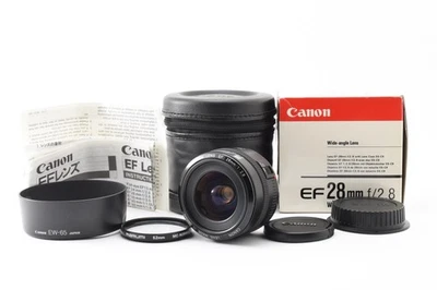 [Almost Unused in Box w/ Case] Canon EF 28mm f/2.8 Wide Angle AF Lens From JAPAN - Image 1 of 4