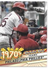 2020 Topps Update Baseball Decades' Best Philadelphia Phillies Team Card     #28