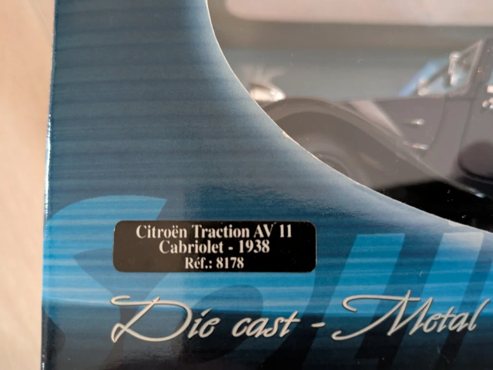 CITROEN Traction AV 11 Cabriolet - 1938 Nachtblau SOLIDO 1:18 Ultra Rar! - Bild 2 von 4