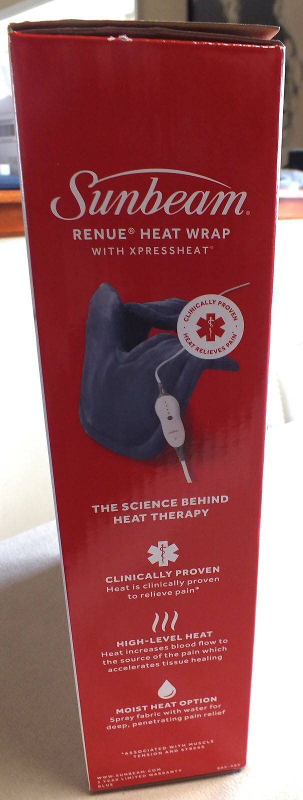 Sunbeam Renue Heat Wrap Therapy with Express Heat Brand New in Box