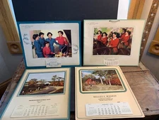 4 Vintage 1949-53 Calendars, Kezar Falls ME, Dionne Quints, Kelley's Market etc