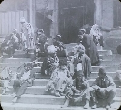 Circassian Native Types Asia Minor c. 1920's Keystone Magic Lantern Glass Slide