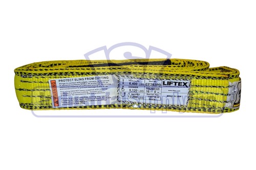 Lifting Web Sling | 2" x 16 FT | Two Ply | Flat Eye | Type 3 | Polyester - 第 1/1 張圖片