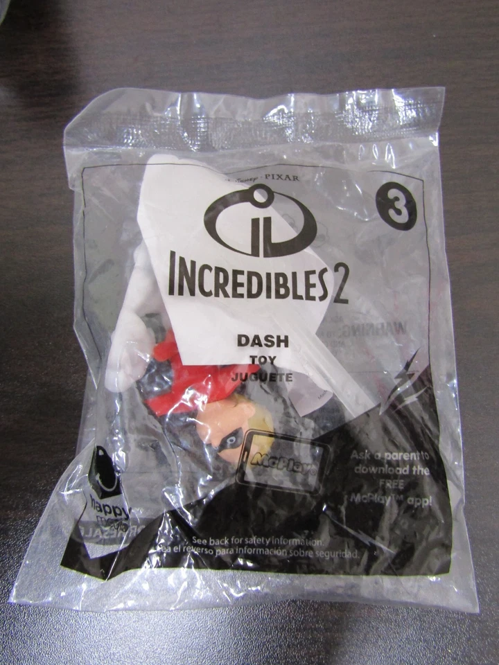 Nuevos Increíbles 2 Juguetes McDonald's Happy Meal 2018 Lote de 7 (1,2,3,4,5,7,9) Foto 4 de 4
