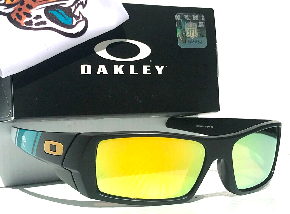 NFL Oakley Gascan JAX JAGUARS Matte Black POLARIZED Galaxy Gold