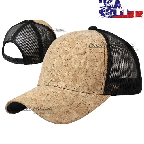 Trucker Hat Baseball Cap Mesh Back Cork 