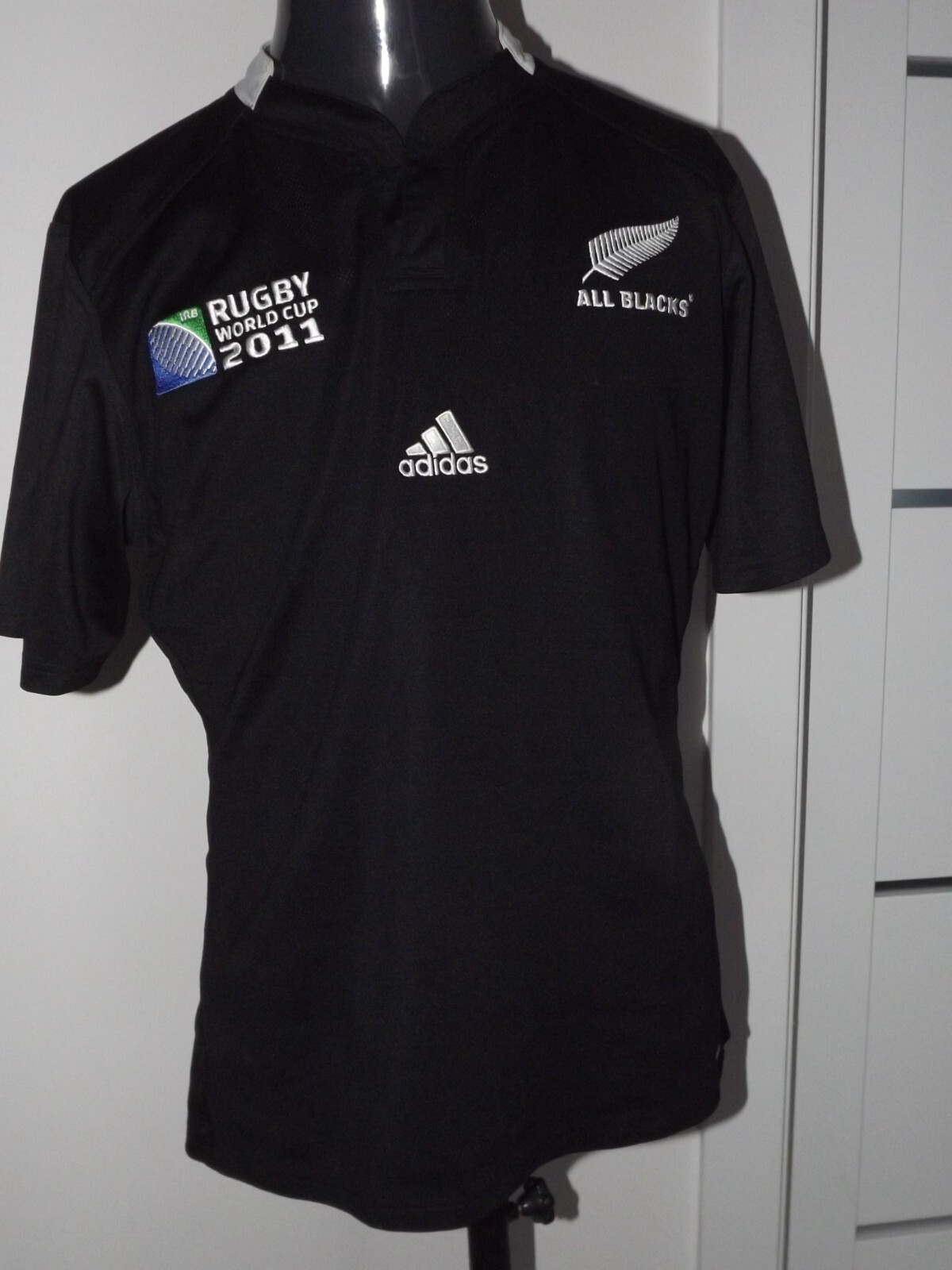 Camiseta Camiseta Camiseta 2011 New Zealand All Blacks Copa Mundial Rugby Unión (L)