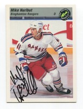 1993 Classic Pro Prospects Mike Hurlbut Signed Card Hockey Autograph AUTO #138