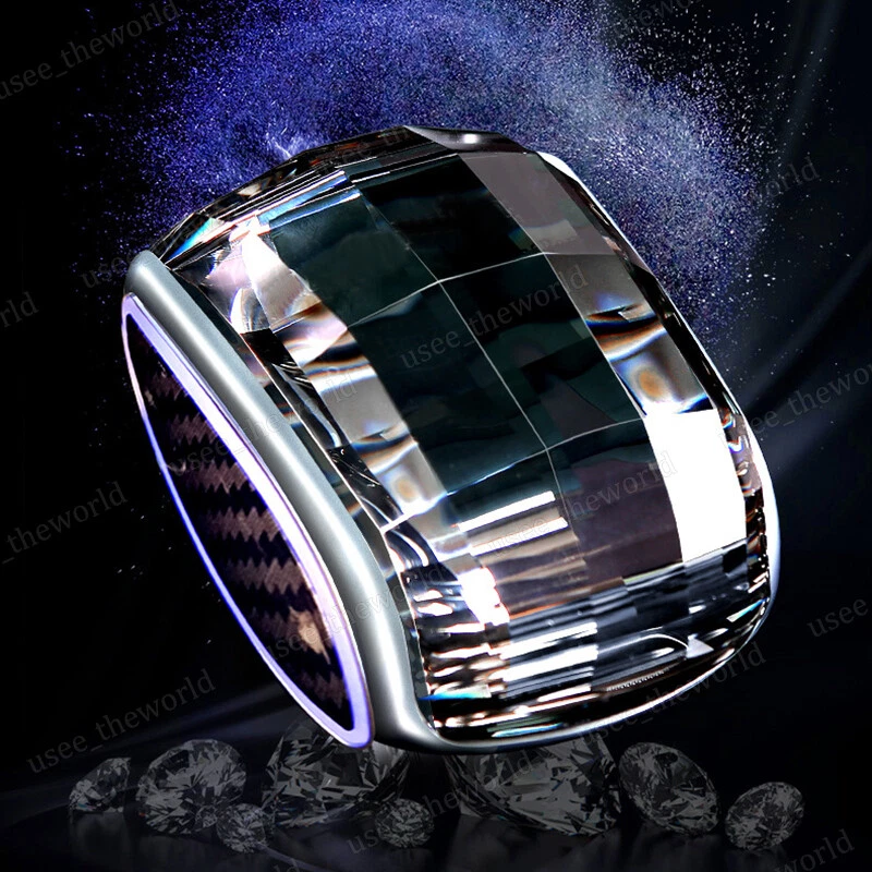 Cubierta de perilla de cambio de marchas de cristal para Mercedes-Benz Clase C Clase E GLC GLE GLS GLA Foto 4 de 4