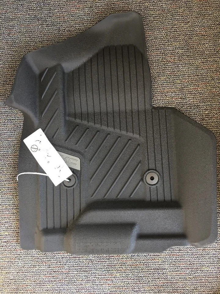 GMC Yukon Premium 2015-2020 forros de piso delanteros y segunda fila para todo clima negros OEM Foto 3 de 4