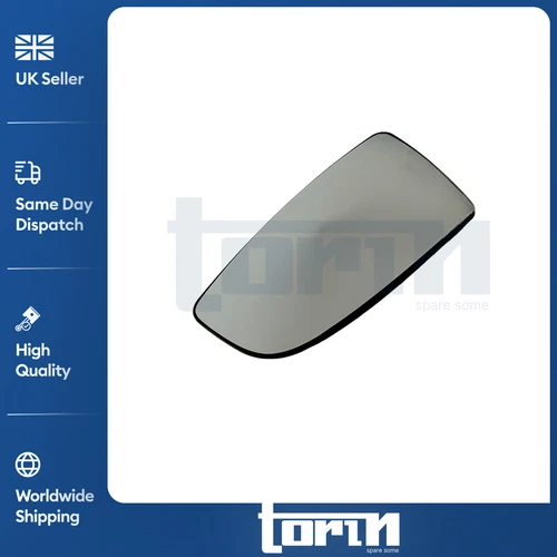 LEFT LOWER DOOR WING MIRROR GLASS WITH BACK PLATE FOR FORD TRANSIT MK8 1855103