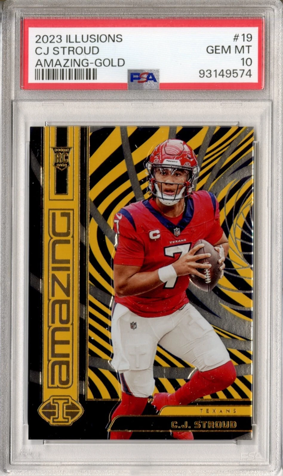 CJ Stroud Panini Illusions Amazing #19 Gold