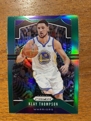 KLAY THOMPSON PANINI PRIZM GREEN SSP GOLDEN STATE WARRIORS! GSW 