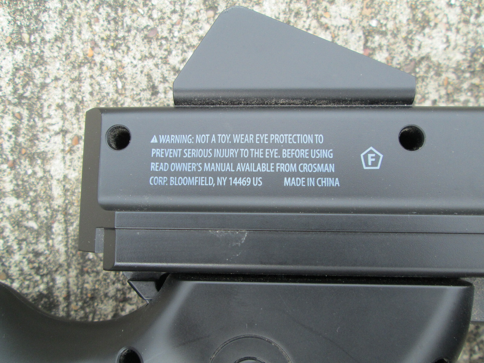 Black Crosman GFSMG Airsoft Thompson SMG Full Auto/Single Shot With