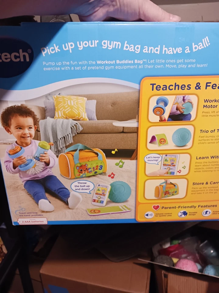 VTech® Workout Buddies Bag™ Pretend Exercise Equipment New In Box - Image 3 of 4