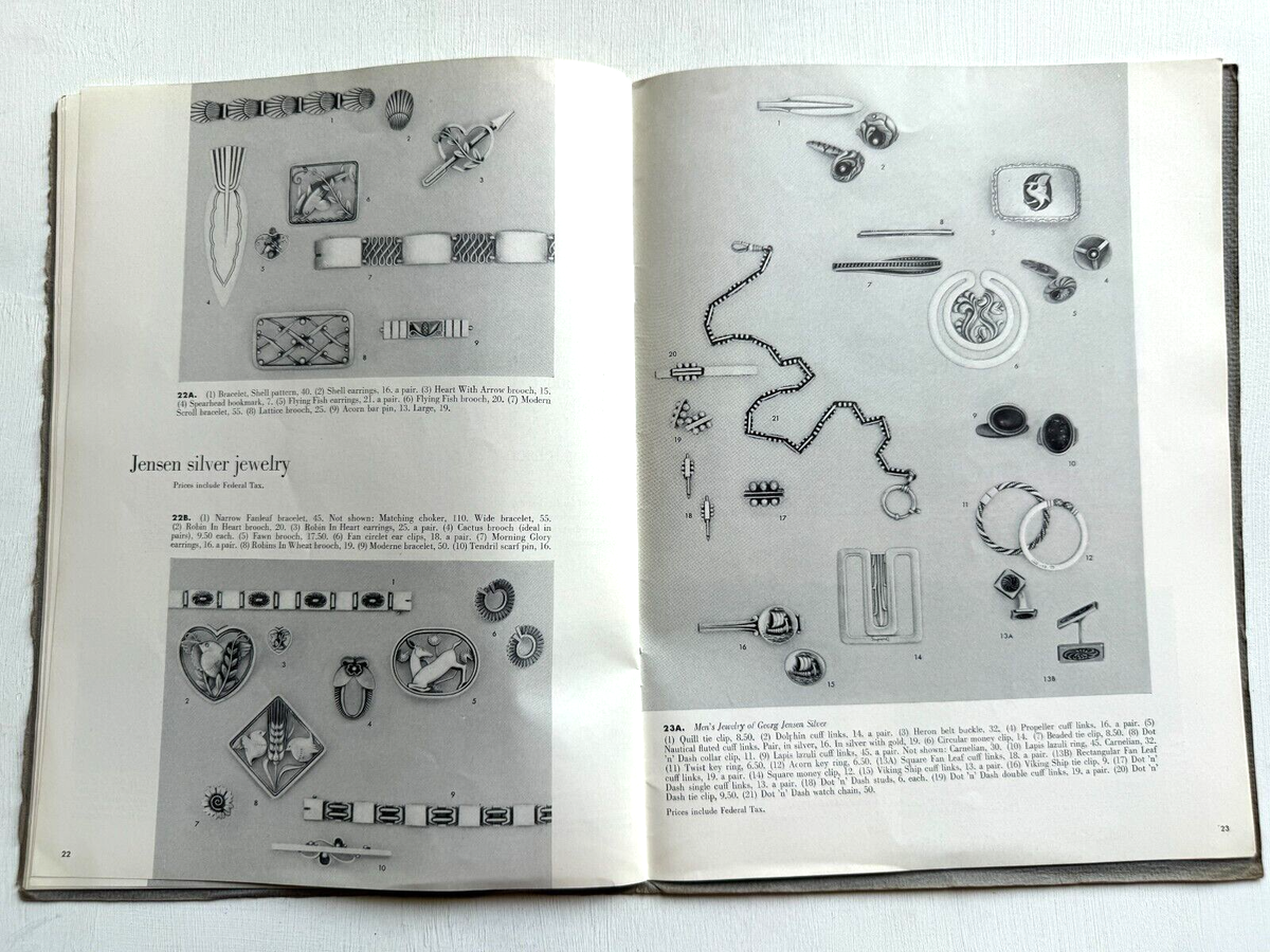 1950 Georg Jensen Gift Catalog- Jewelry, Silver, Desk Items and