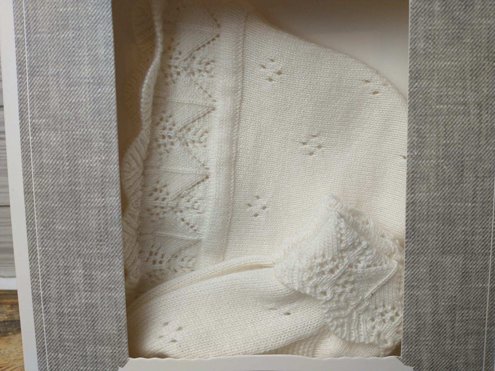 Pottery Barn Baby Cashmere Blend Christening & Bootie 2Pc Set 3