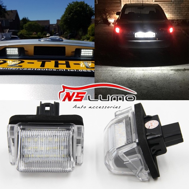 Pair 18 LED License Plate Light White Lamp Kit for Mazda 6 CX5 CX7