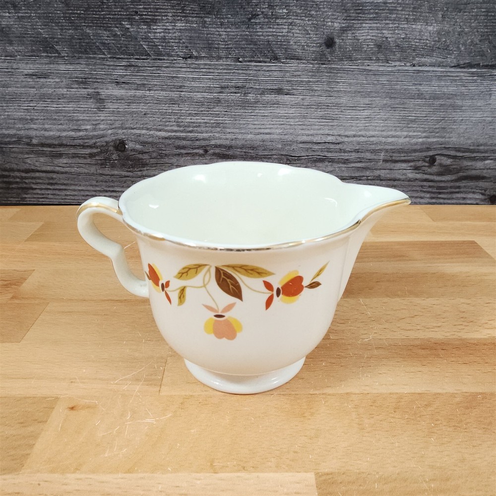 Hall Autumn Leaf Ruffled D Creamer Pitcher - Thumbnail 5