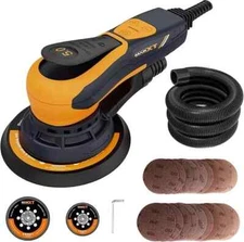MAXXT Electric Brushless Orbital Sander with Two Backing plates for Woodworking