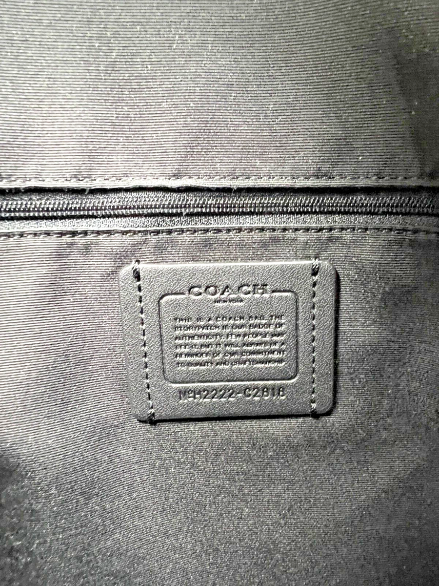 Coach Val Leather Duffle Bag (Black) - NWT (C2818