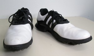 De Colección Para Mujer Adidas Blanco Negro Athletic Casual Golf Zapatos  Tacos Talla 8 | eBay