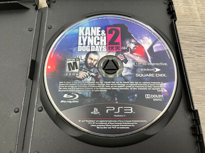 Kane & Lynch 2: Dog Days (Sony PlayStation 3, 2010) Disc Only