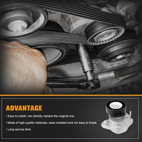 For Mercedes-Benz Engine Drive Belt Tensioner & Idler Pulley Serpentine Belt kit - Picture 6 of 20