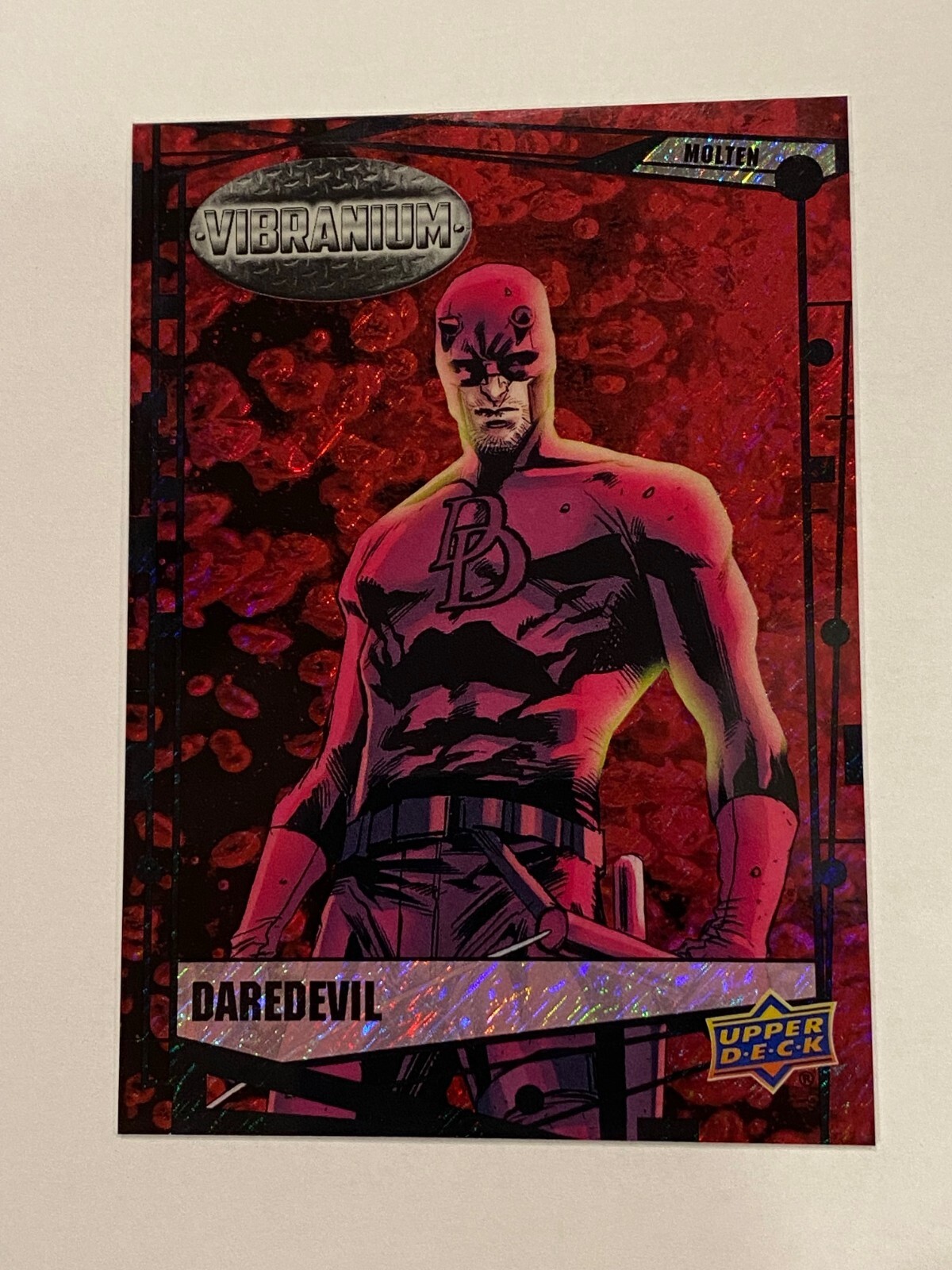2015 Marvel Vibranium Molten #05 #5 DAREDEVIL #133/299 Combo Ship Red😍😍*