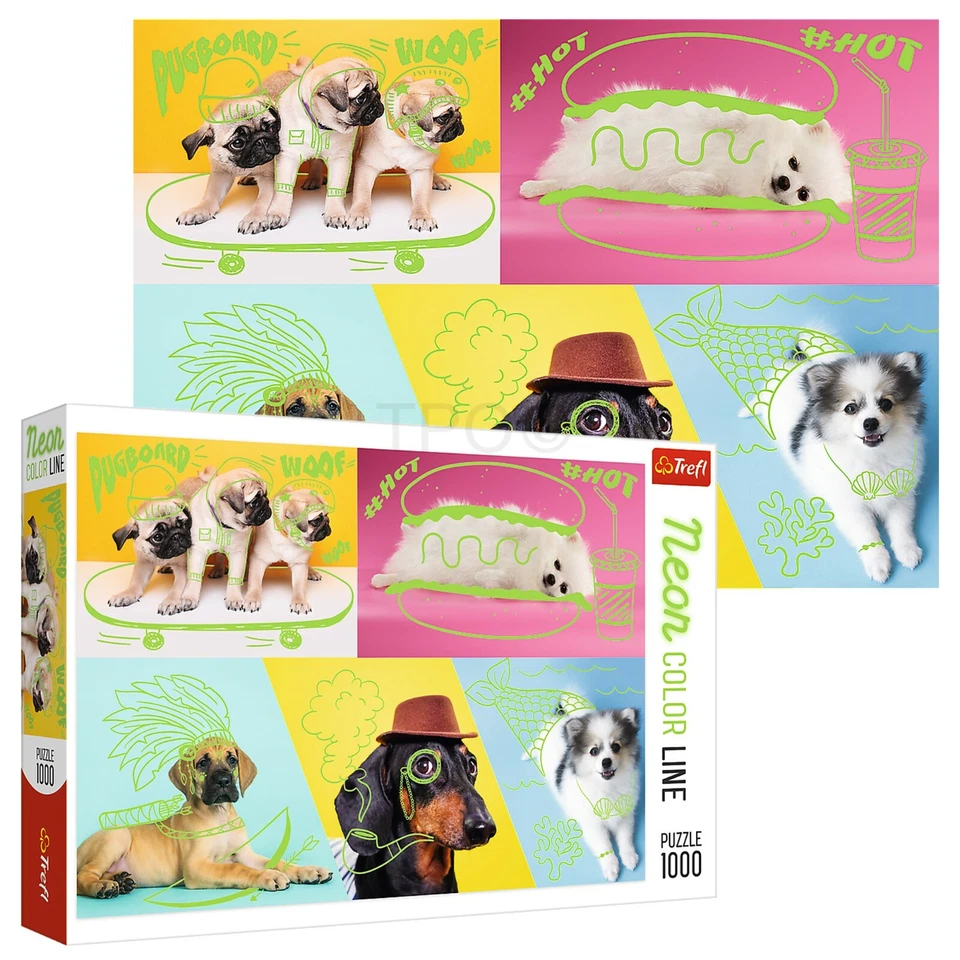 Trefl 1000pc Large Adult Cute Animal Themed Jigsaw Puzzle Floor Rug Games NEW