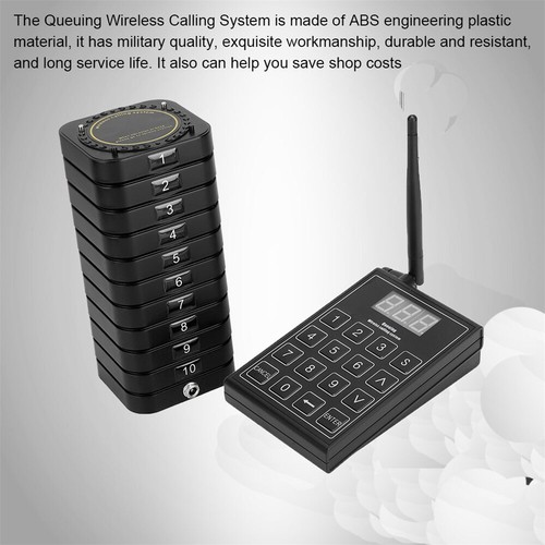 Restaurant Guest Call Wireless Paging Queuing Calling System 10/20/30 Pagers - Picture 10 of 15