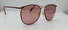 Vintage Cheryl Tiegs Gold Amber Oval Metal Sunglasses Hong Kong FRAMES ONLY