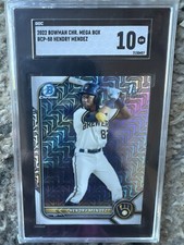 2022 Bowman Chrome Mojo Refractor #BCP-88 Hendry Mendez Rookie Brewers SGC 10