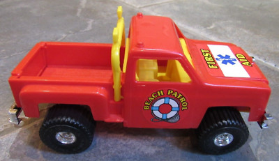 Processed Plastic Co. Red Yellow Chevy 4X4 Pickup # 9360 Beach Patrol First Aid