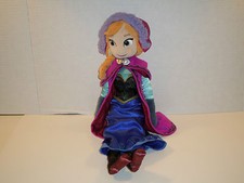 DISNEYS FROZEN ANNA SOFT PLUSH DOLL 20" VERY NICE
