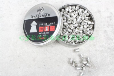 RWS HyperMax 4,50mm 200 Stück Bleifrei Field Target Luftgewehr Jagddiabolo NEU