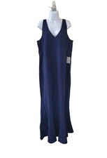 New SHOW ME YOUR MUMU 2X Rich Navy Stretch Crepe Morgan Gown Women