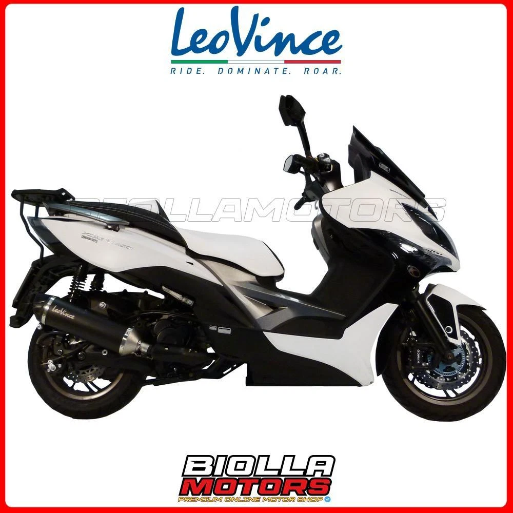 Leovince Marmitta TT Handmade Per Kymco 50 Super 8 Avant 2020 – Scarico A Risonanza In Alluminio, Omologato ECE