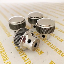 4 X Genuine Knurled Style Dash Knobs By Socal Speed Shop- Polished Aluminum