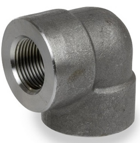 Forged Steel 90-Degree Elbow 1" 6000 lb. Threaded NPT Ends A105 Pipe Fitting - Picture 7 of 9