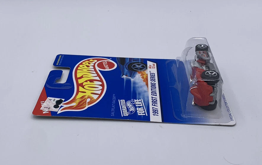 Hot Wheels 1997 First Editions Series Saltflat Racer Diecast Car #520 Red New - Image 3 of 4